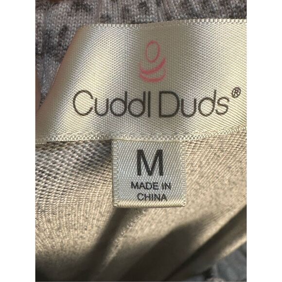 Cuddl Duds sz M soft pajama set - gray print - Picture 12 of 12